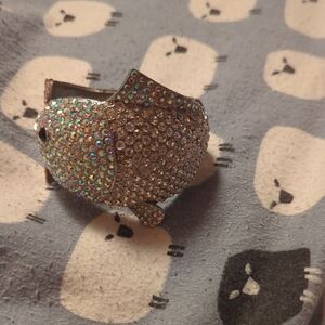 Elegant Silver Crystal Encrusted Women's Bracelet